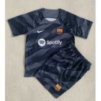 Barcelona Keeper Fotballklær Bortedraktsett Barn 2022-23 Kortermet (+ korte bukser)